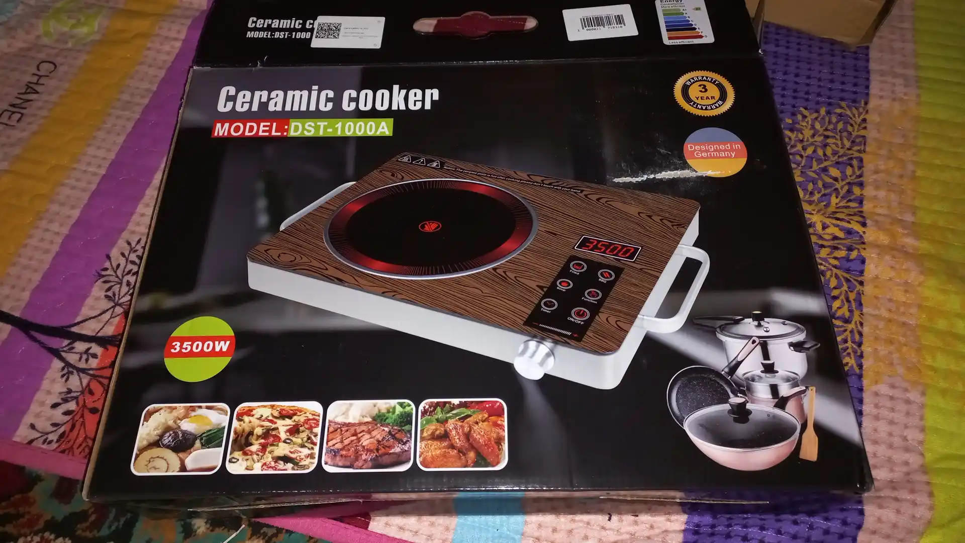 Ovqat pishirish uchun elektr sensorli plita Ceramic Cooker/elektr plita