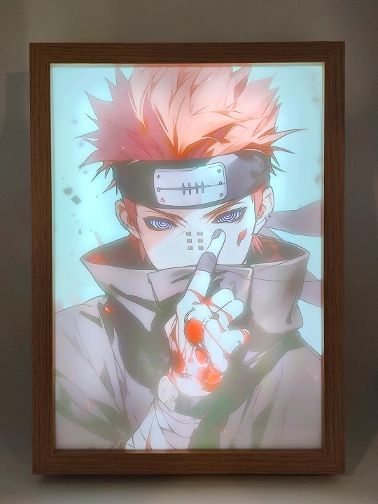 Naruto anime asosida simsiz 3D tungi chiroq, batareykada, yorqinligi sozlanadigan, bolalar uchun sovg`a - 