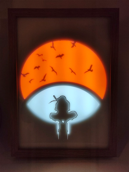 Naruto anime asosida simsiz 3D tungi chiroq, batareykada, yorqinligi sozlanadigan, bolalar uchun sovg`a - 