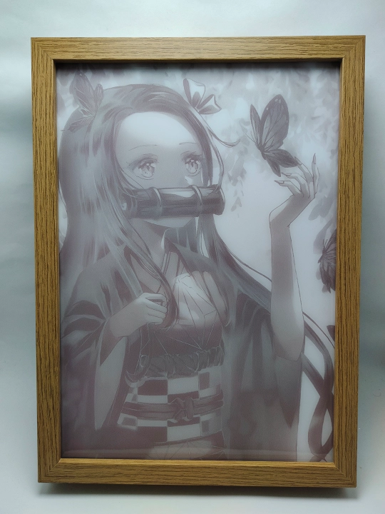 Iblislar qotili anime, 3D tungi chiroq, batareyka yorqinligi sozlanadi, Demon Slayer sovga