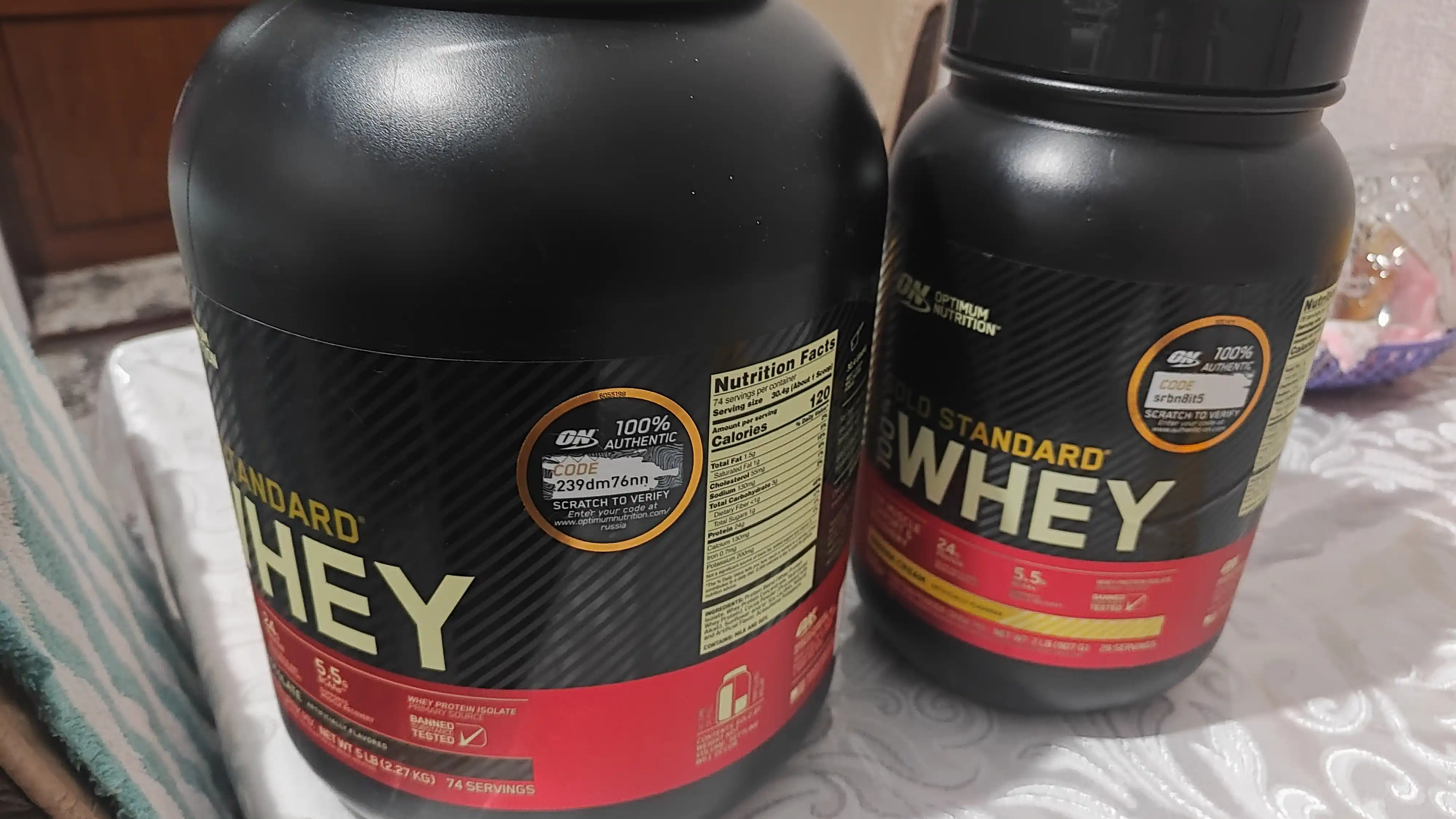 Протеин Optimum Nutrition "cо стикером" Whey Gold Standard, для набора веса, 2.27 кг