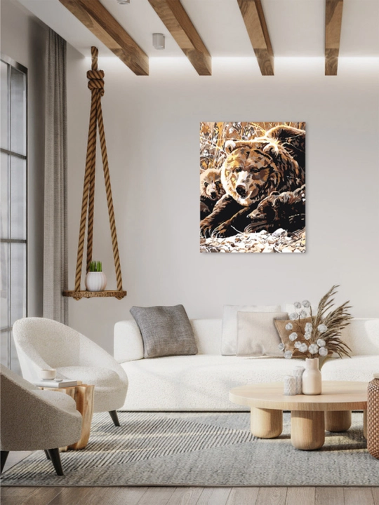 Raqamlar bo'yicha rasm chizish ARTERY "Уovvoyi hayvonlar", holstda chizmachilik, 40*50 sm