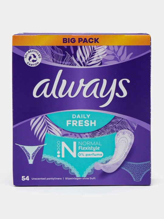 Ежедневные прокладки Always Normal Fresh Flexistyle, 54 шт