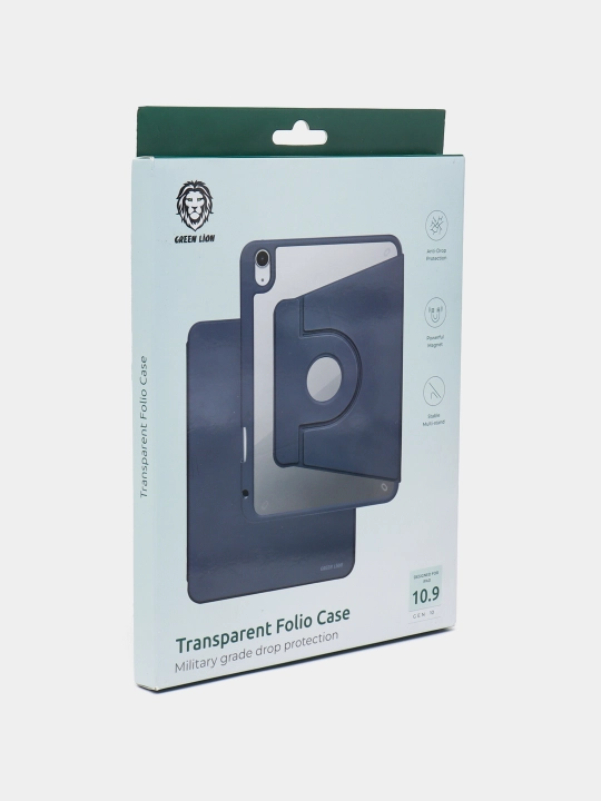 Чехол Green Lion Transparent Folio для iPad Pro 11/ Pro 12.9/ iPad 10 10.9