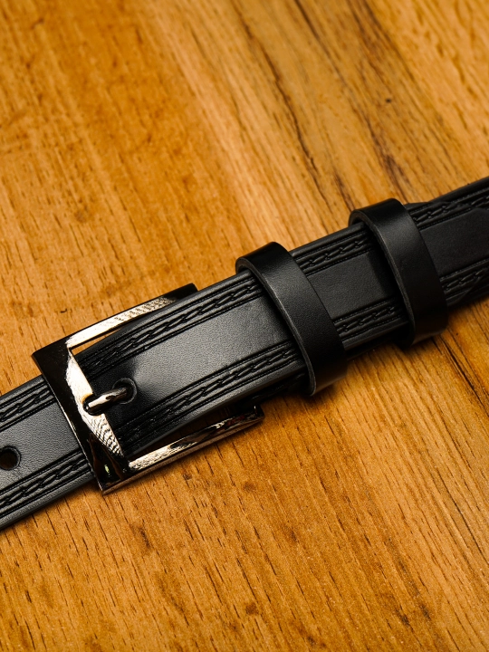 Bolalar va o‘smirlar uchun charm kamar LION BELT elastik, yengil, mustahkam eko teri