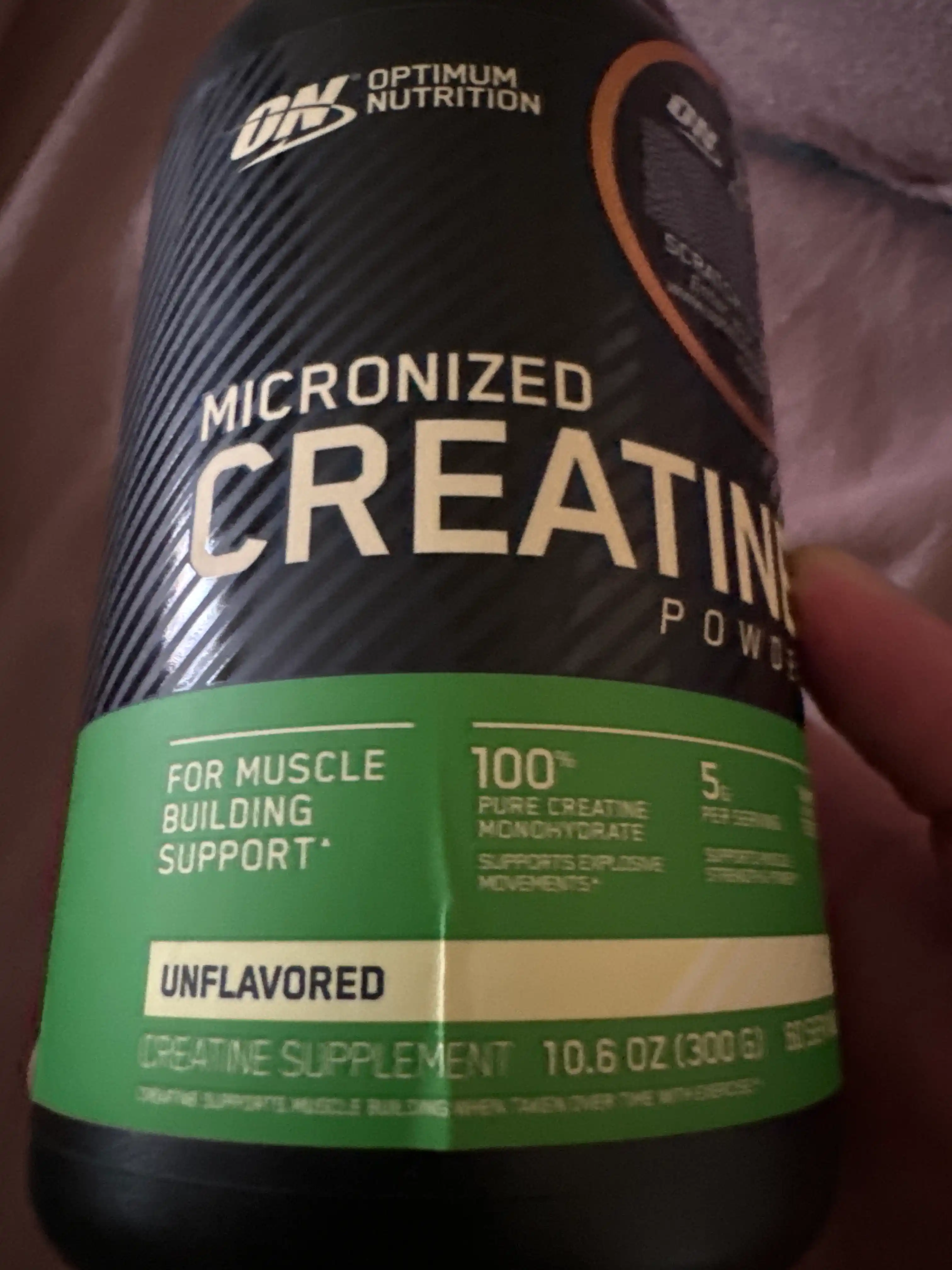 Optimum Nutrition Micronized Creatine Powder kreatin, 300 g, 60 ta porsiya