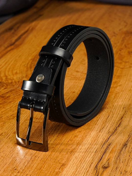 Кожаный ремень LION Belt для детей и подростков эластичный легкий, прочная экокожа