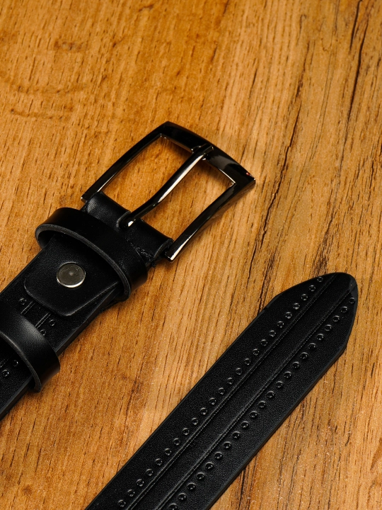 Кожаный ремень LION Belt для детей и подростков эластичный легкий, прочная экокожа