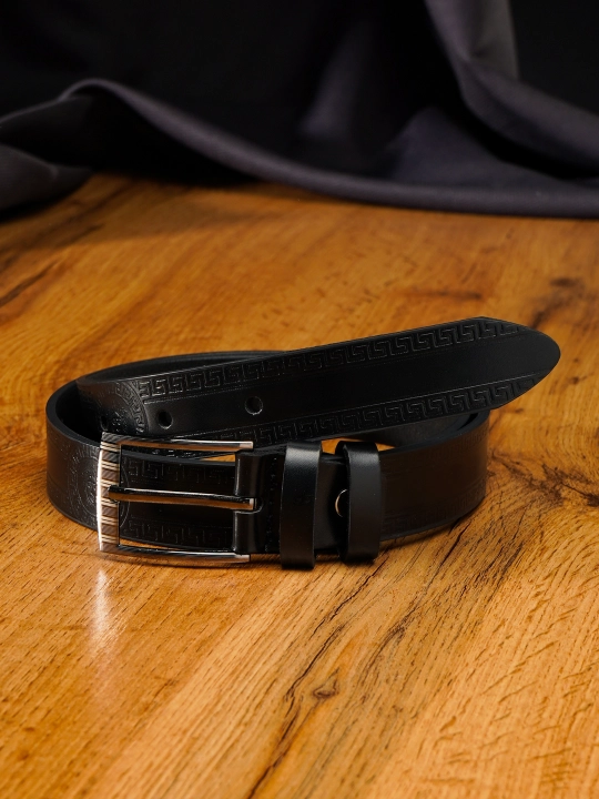 Кожаный ремень LION Belt для детей и подростков эластичный легкий, прочная экокожа