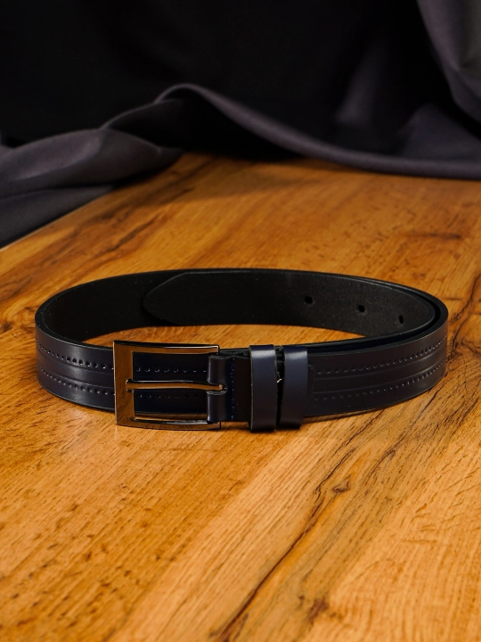 Кожаный ремень LION Belt для детей и подростков эластичный легкий, прочная экокожа