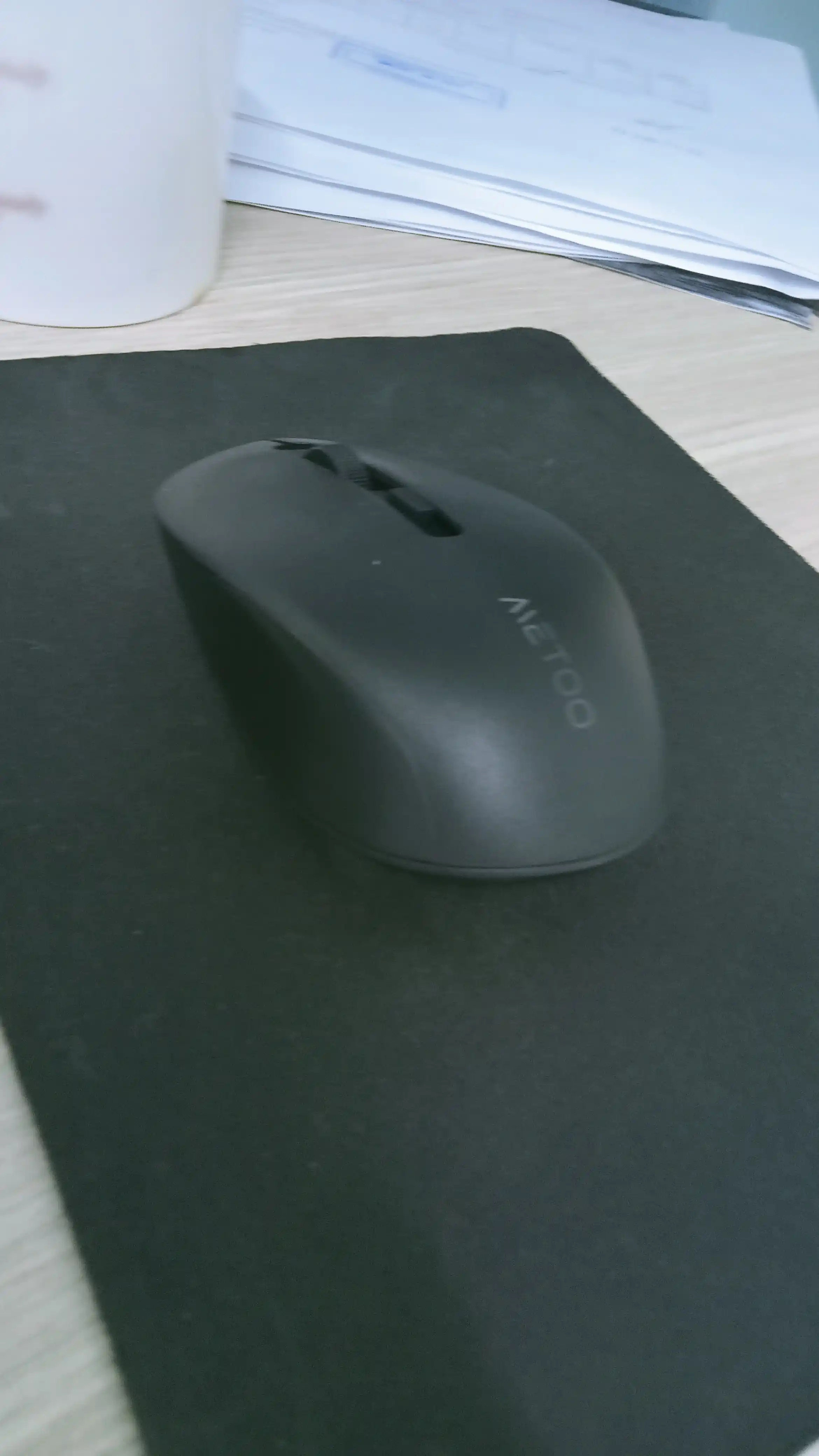 Simsiz va ovozsiz sichqoncha Metoo E0 2.4G, Bluetooth
