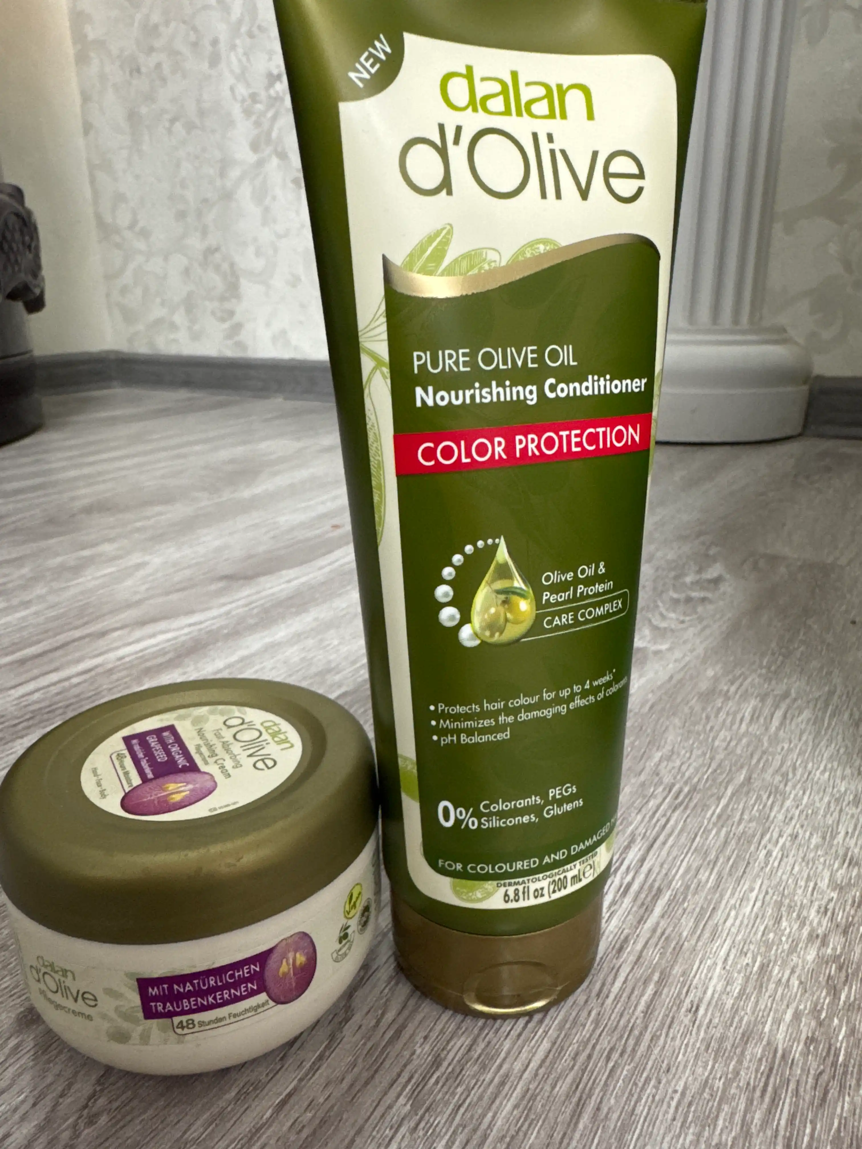 Кондиционер для волос Dalan d'Olive, Защита цвета, с протеинами жемчуга, 200 мл