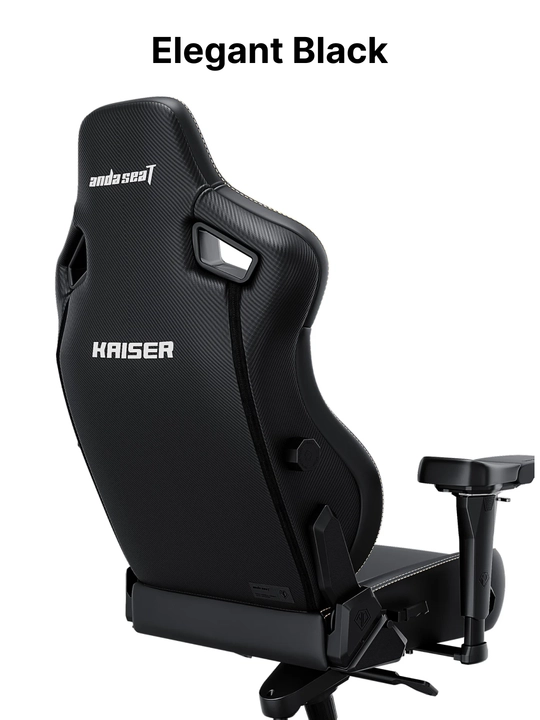 Игровое компьютерное кресло Anda Seat Kaiser 4 Size, L, XL, Black, PVC