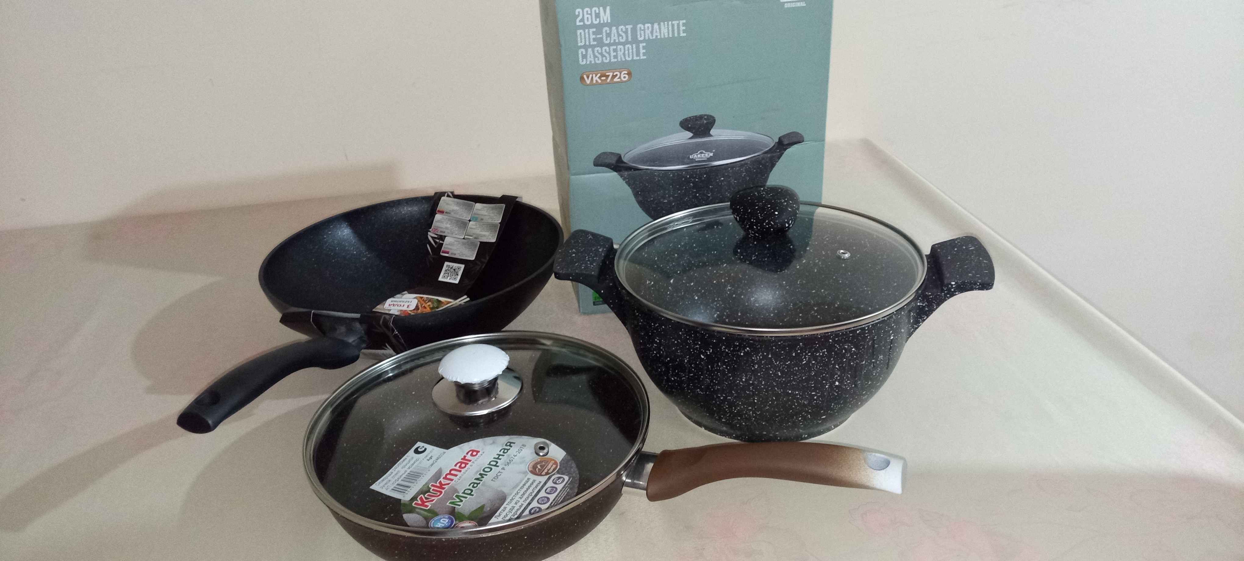 Tova Kukmara WOK, qora mramor, 280/ 95 mm