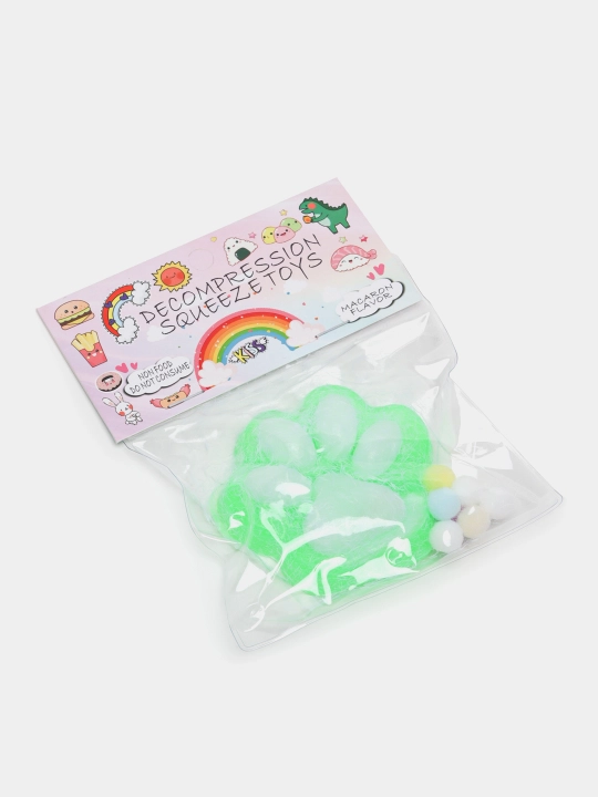 Игрушка сквиш антистресс - кошачья лапка, таба лапка