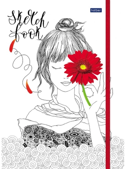 SketchBook с твердой обложкой с клапаном на резинке "Следуй за Мечтой" 80-50 л А5 100 г - 