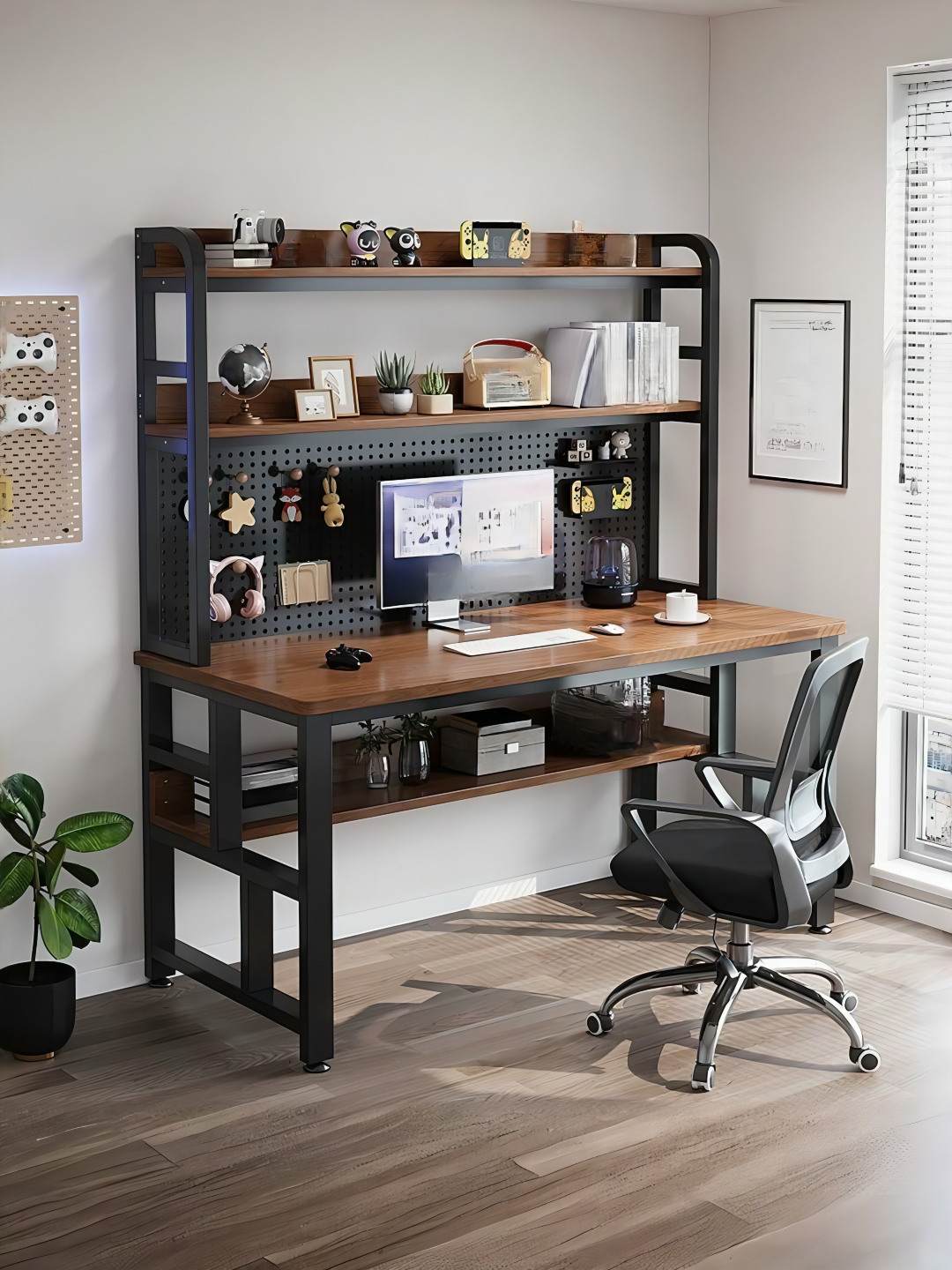 Современный стиль прямоугольный деревянный офисный компьютерный стол с ...