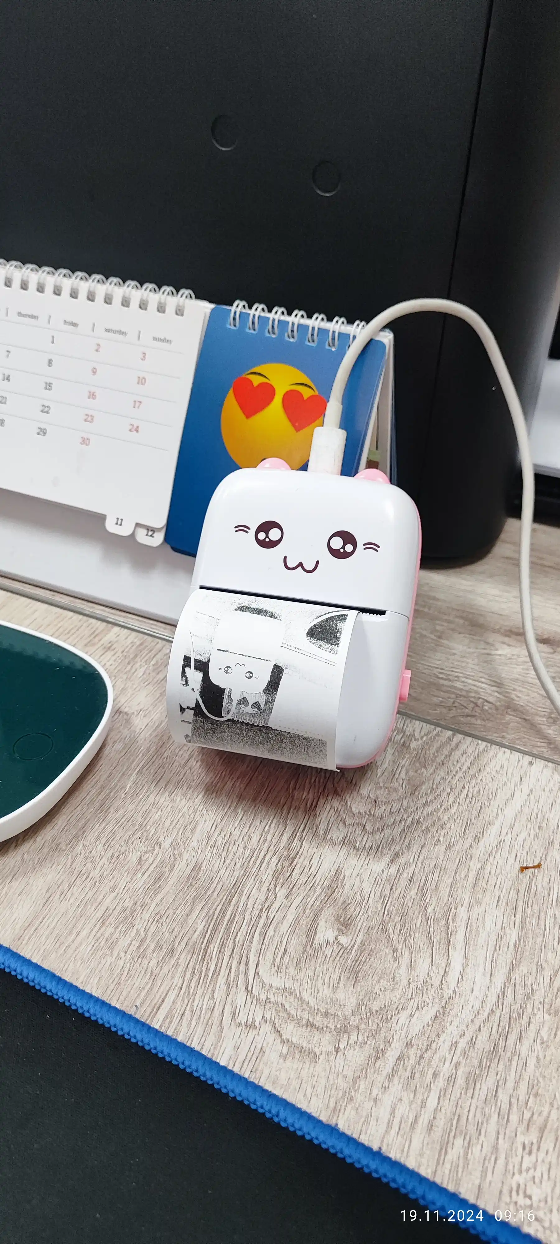Telefon uchun termal printer, bolalar mini printeri, simsiz, Bluetooth bilan