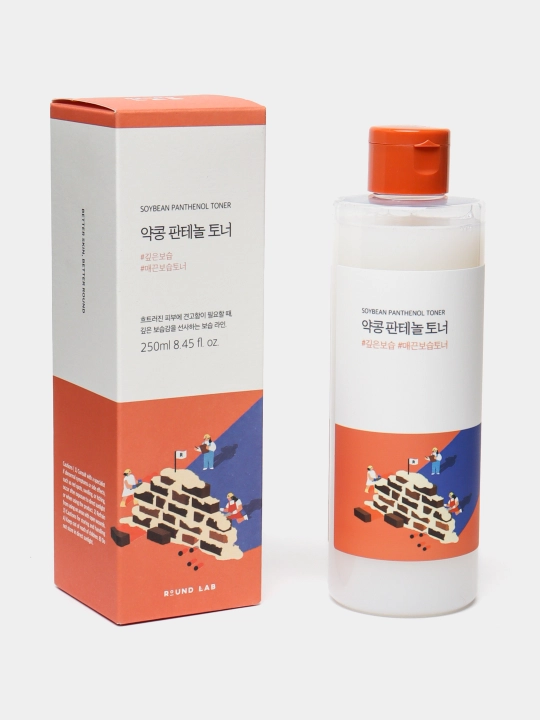 Барьерный восстанавливающий тонер с соей и пантенолом Round lab Soybean Panthenol Toner - 