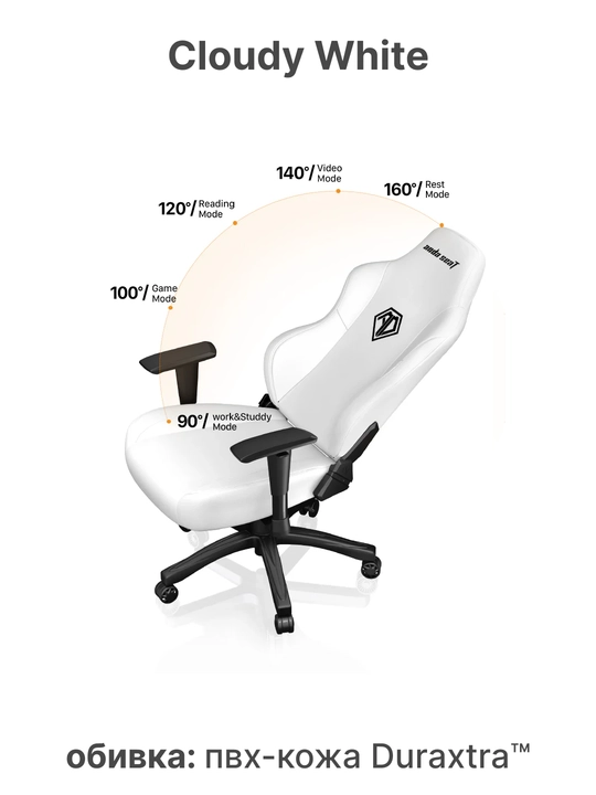Игровое компьютерное кресло Anda Seat Phantom 3 Size L, PVC, Linen Fabric