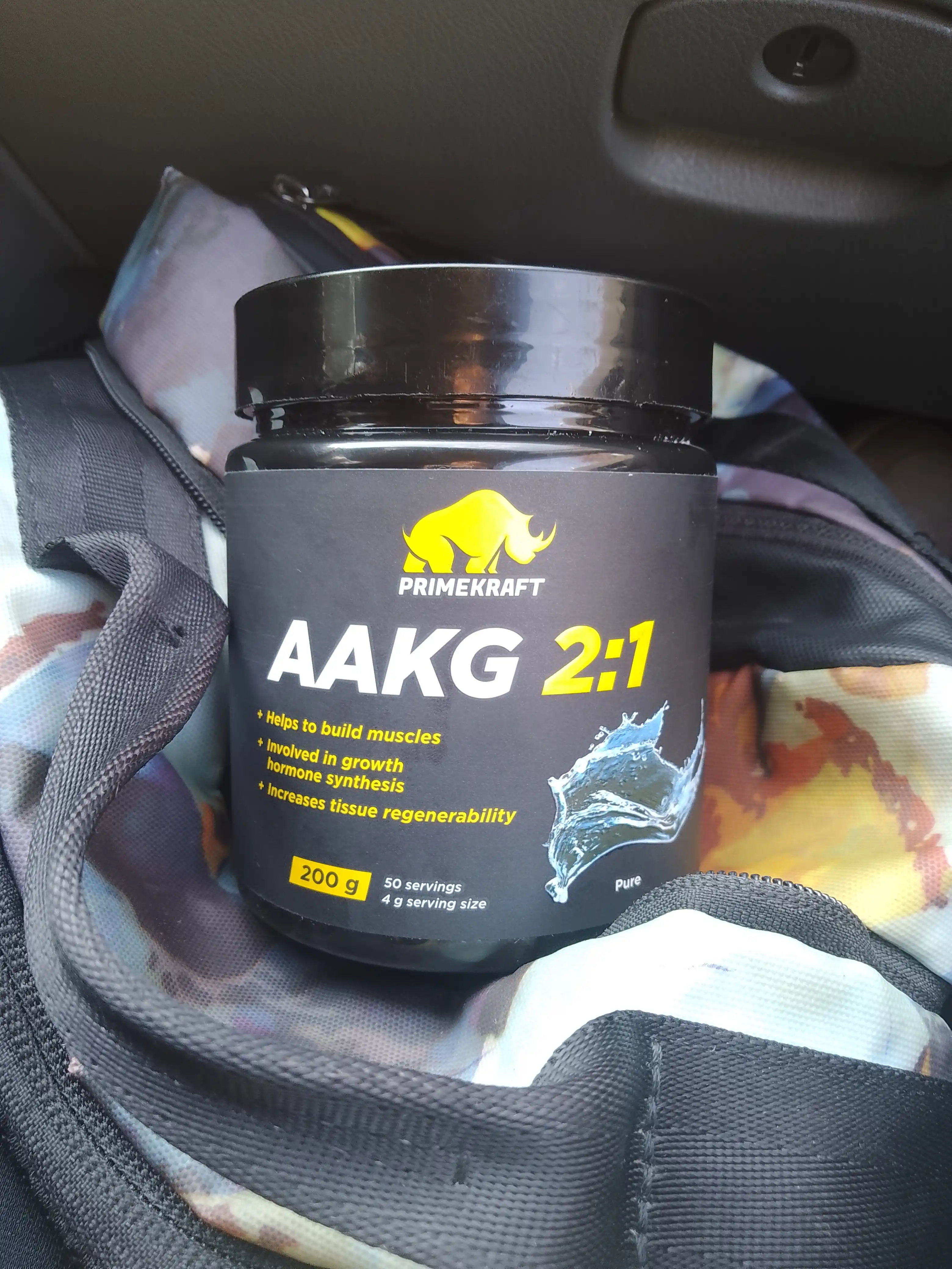 Аргинин Primekraft AAKG 2:1, без вкуса, 200 г, 40 порций
