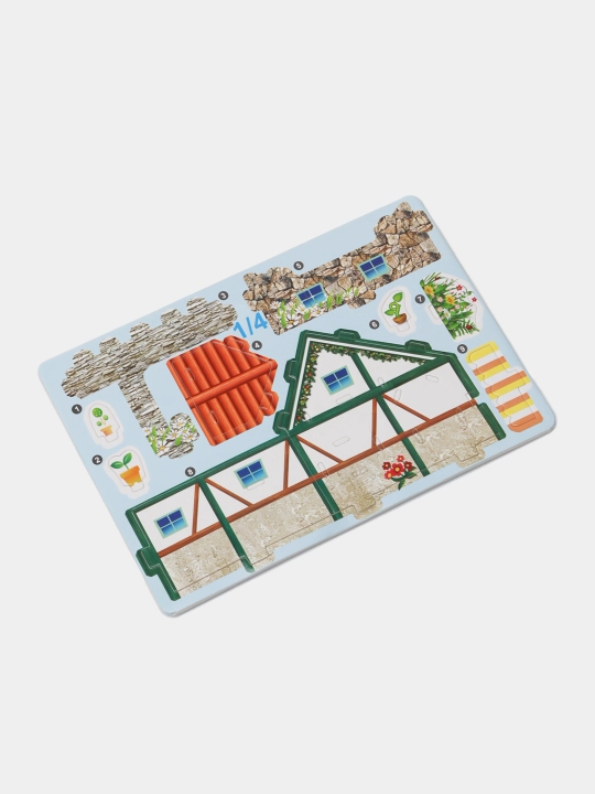 3D конструктор, картонный, дома, головоломка