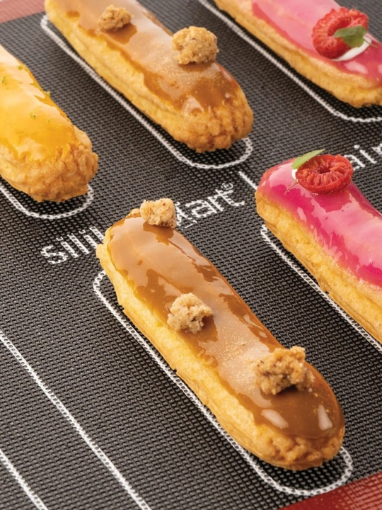 Силиконовый коврик, перфорированный, с разметкой Air mat Eclair & Choux, Silikomart