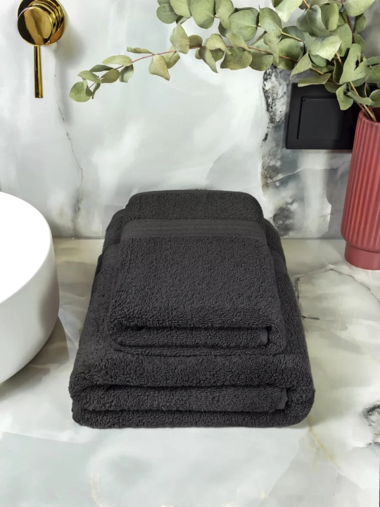 Yuz va hammom sochiqlari to'plami maxorli, banyo sochiq nabor