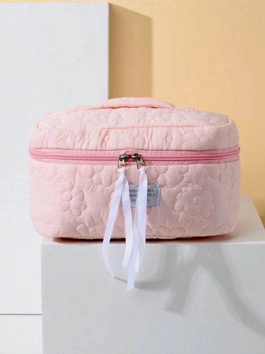Kosmetik sumka katta, sayohat uchun