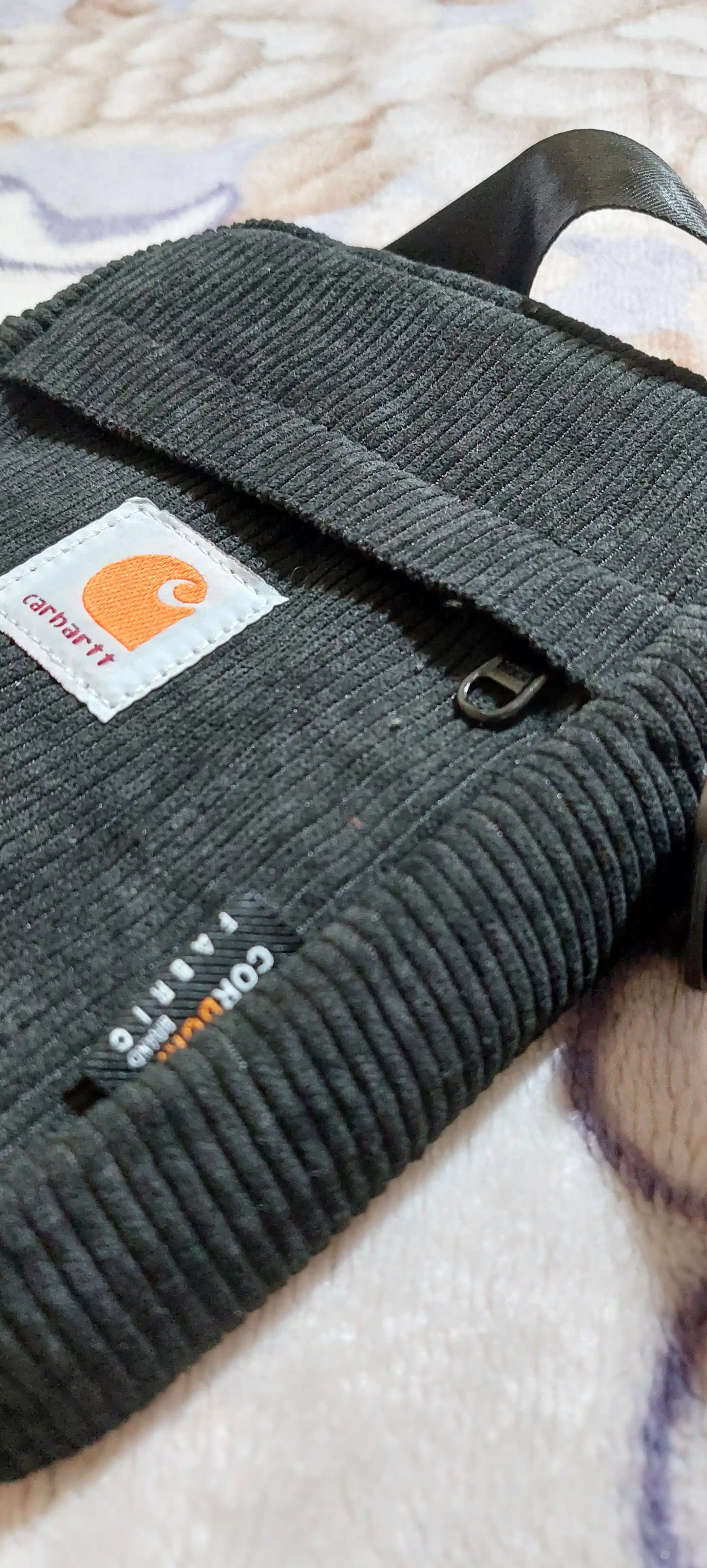 Сумка Carhartt Wip, через плечо, универсальная, унисекс, вельветовая, на ремне