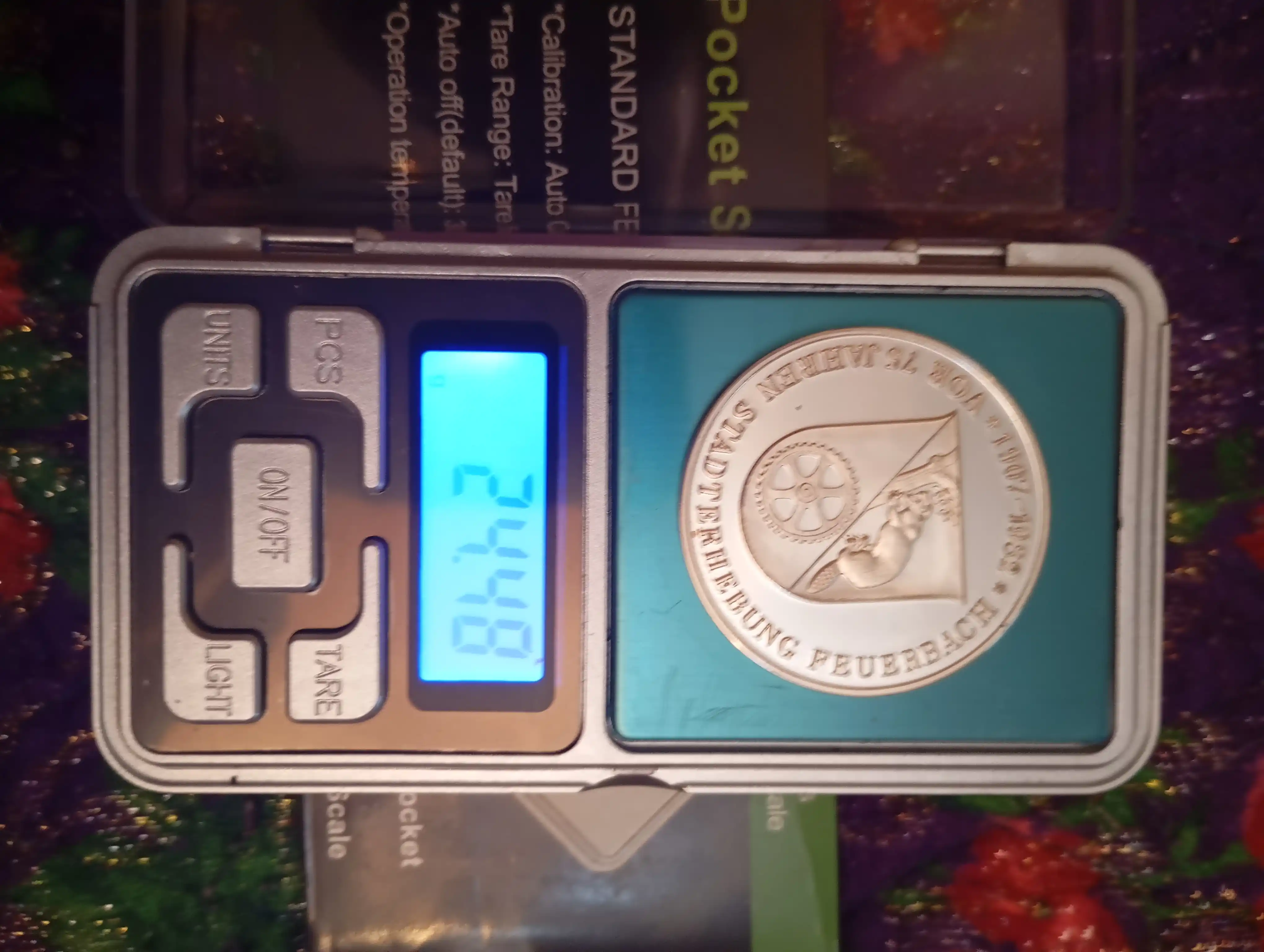 Elektron zargarlik tarozilari, batareyalar bilan, 200 g