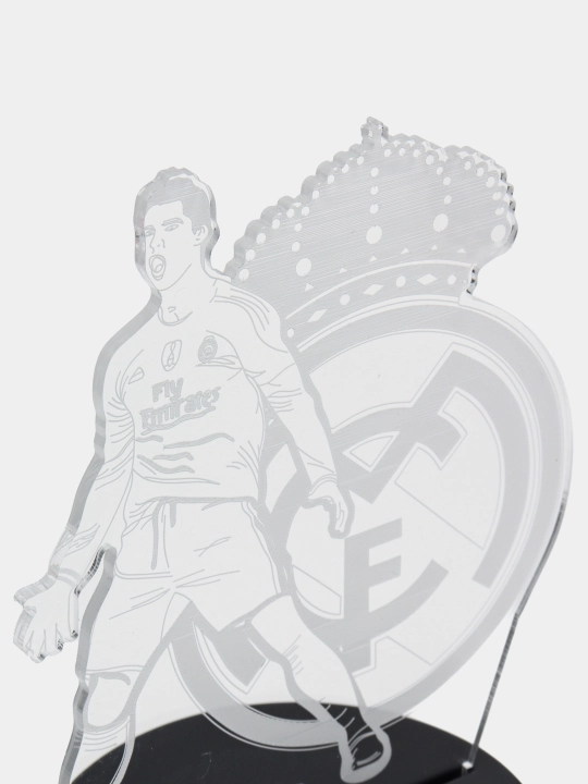 Real Madrid, Barcelona futbol klublari, avtomobillar logotiplari tushirilgan LED 3D chiroq