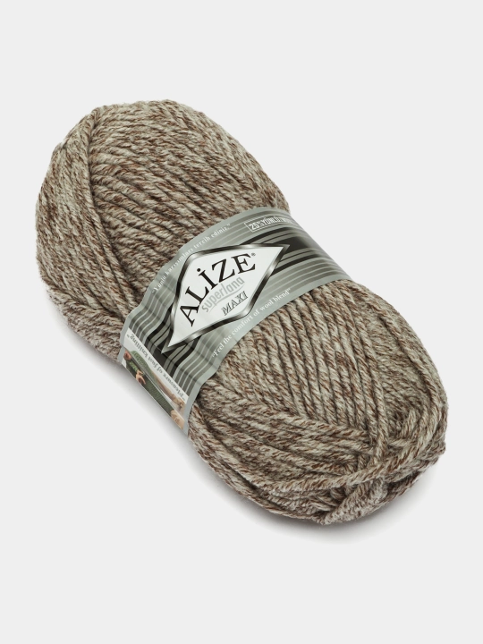 Нить для вязания Alize Superlana Maxi , 25% шерсть, 75% акрил 100 г, 100 м