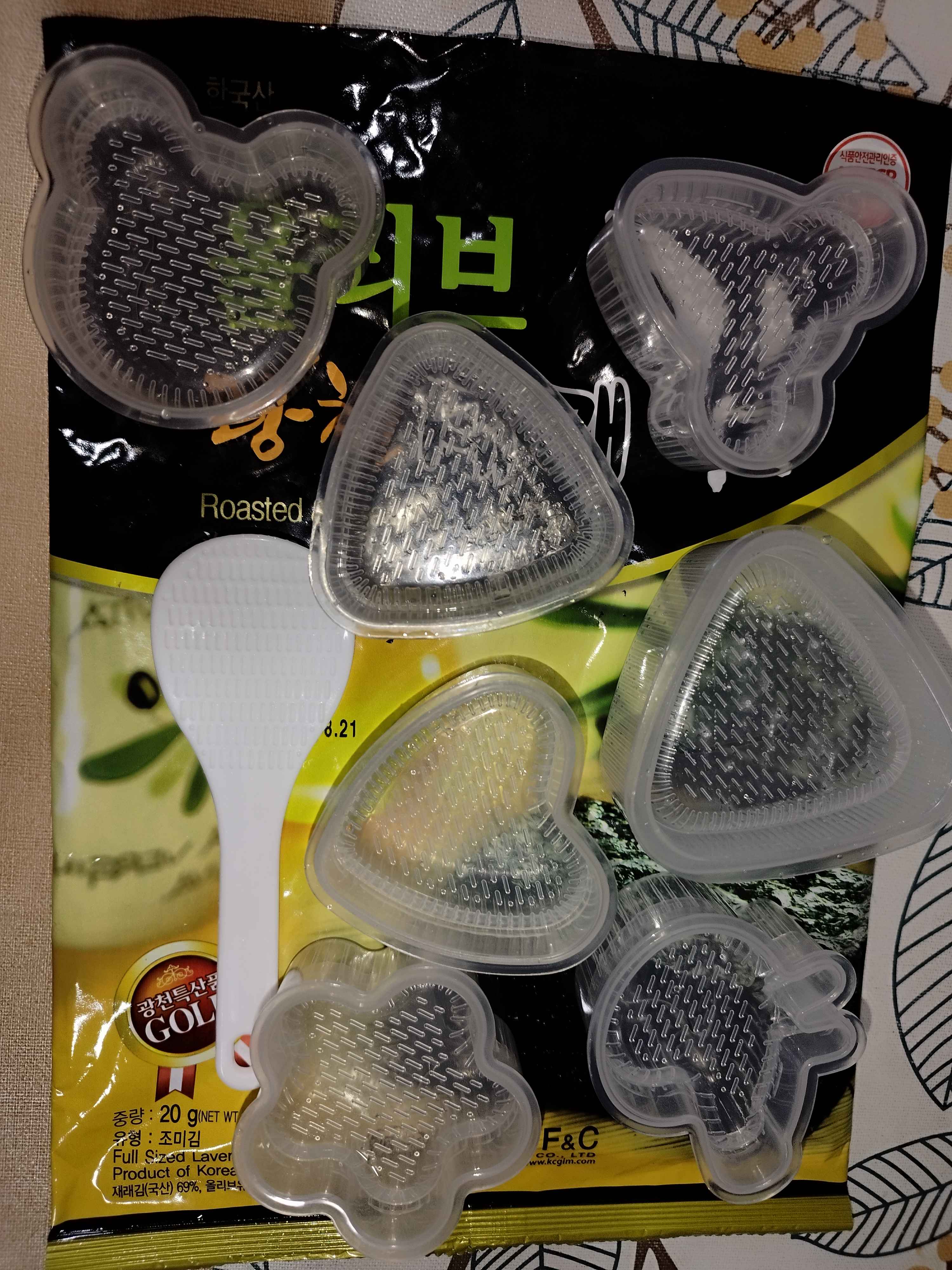 Onigiri, roll, sushi tayyorlash to'plami, press-shakllar 7 dona