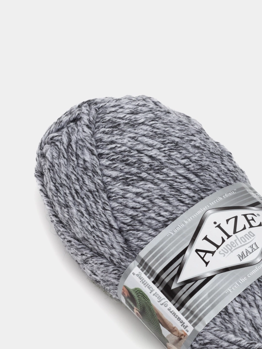 Нить для вязания Alize Superlana Maxi , 25% шерсть, 75% акрил 100 г, 100 м