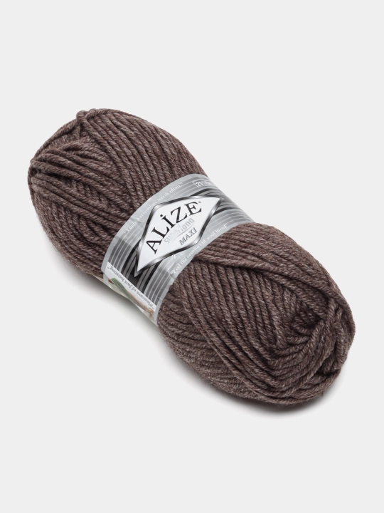 Нить для вязания Alize Superlana Maxi , 25% шерсть, 75% акрил 100 г, 100 м