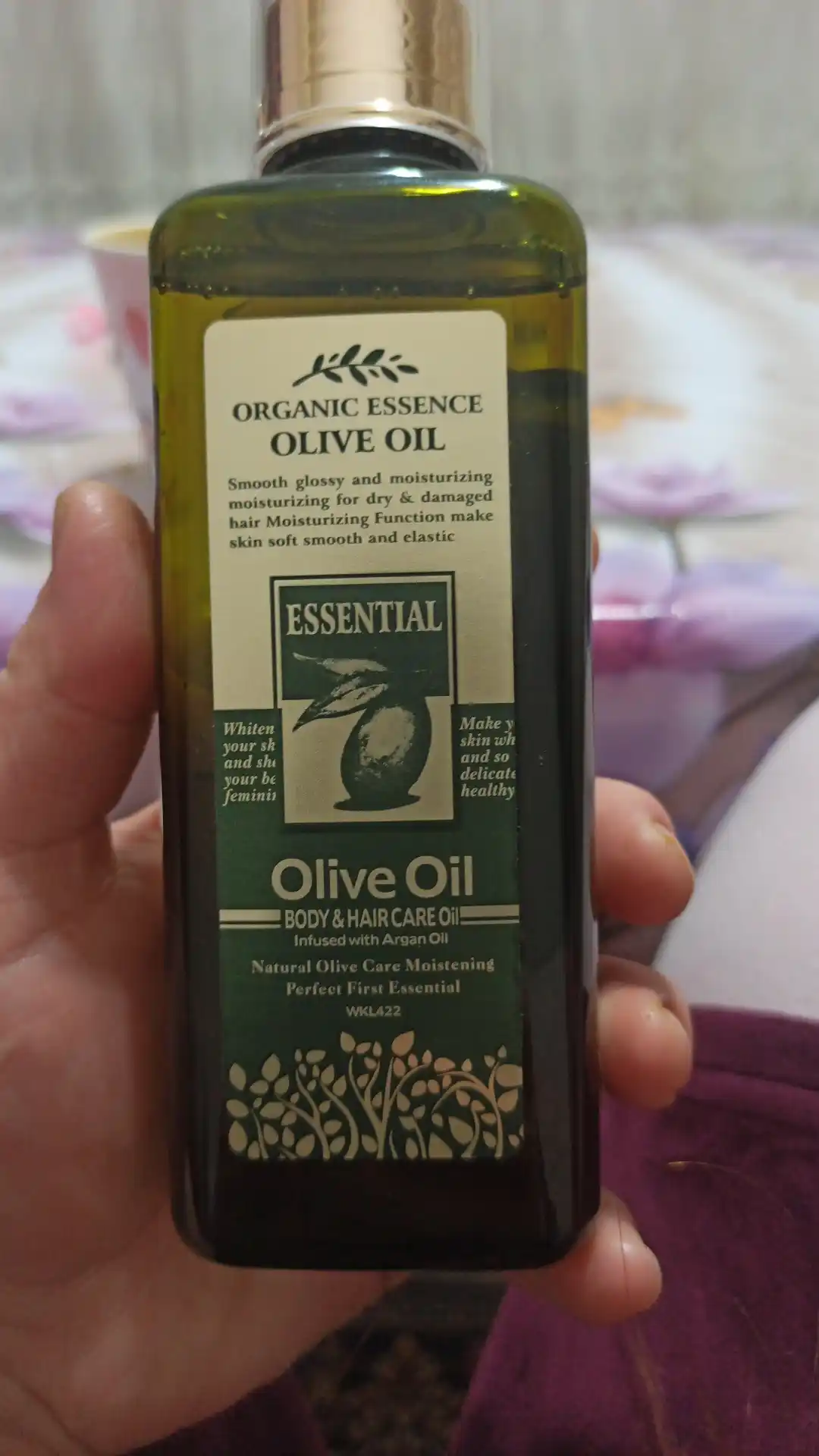 Soch va tana uchun namlantiruvchi zaytun yogi, Organic essence olive oil, 200 ml