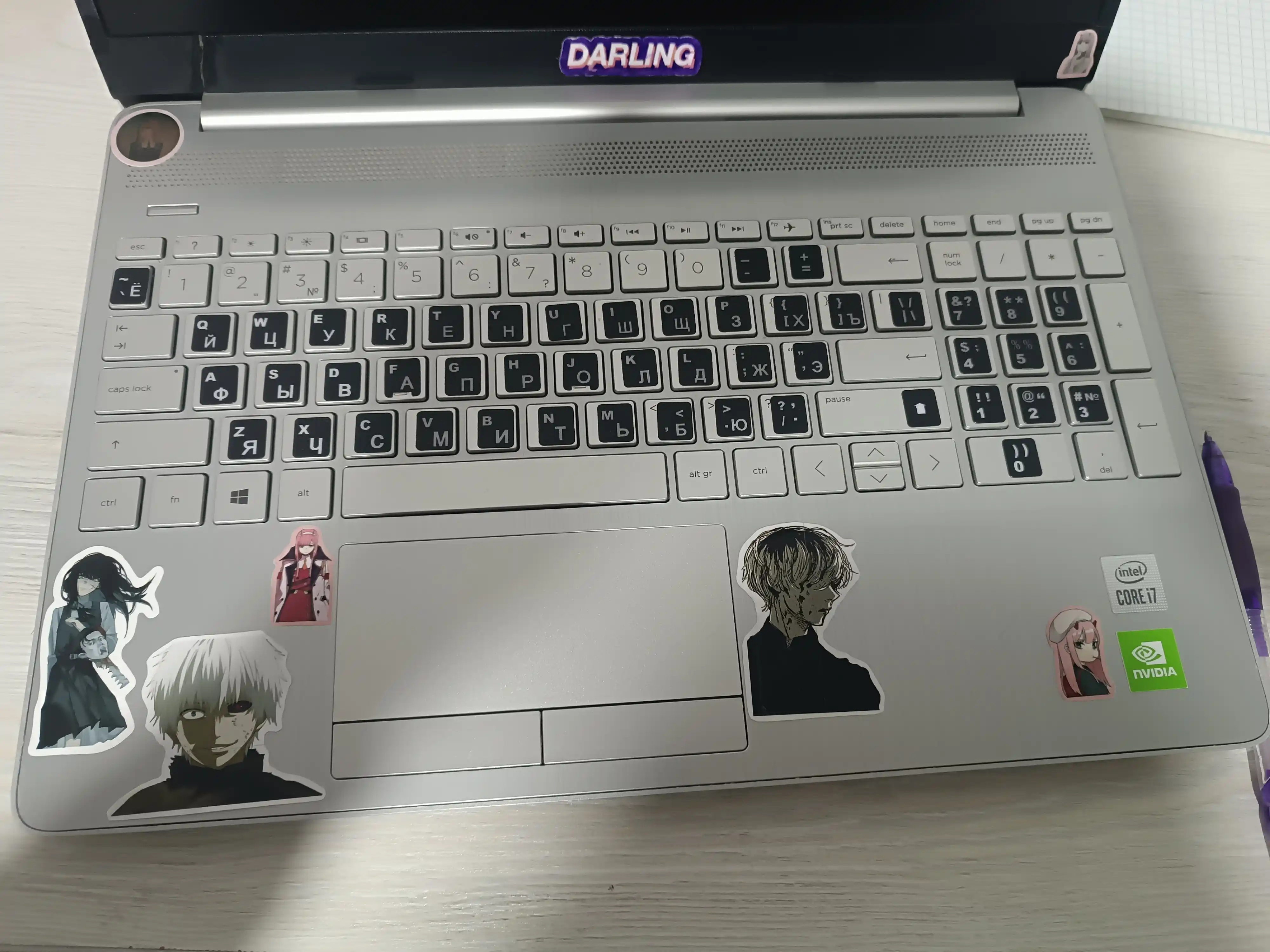 "Chainsaw Man" anime stikerlari to'plami, 10 dona