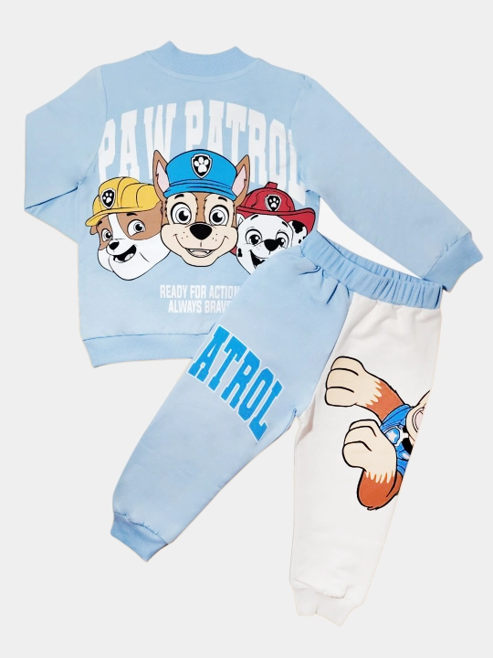 Ikki qismli kostyum PAW Patrol ko'ylagi fermuarli + shimlar