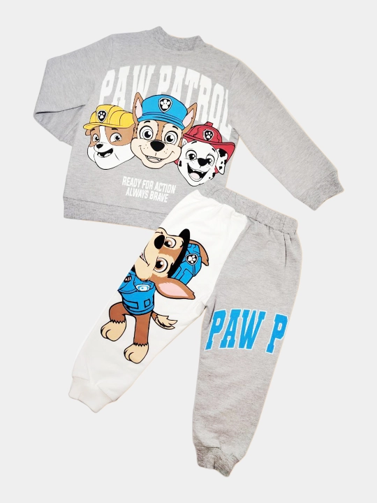 Ikki qismli kostyum PAW Patrol ko'ylagi fermuarli + shimlar