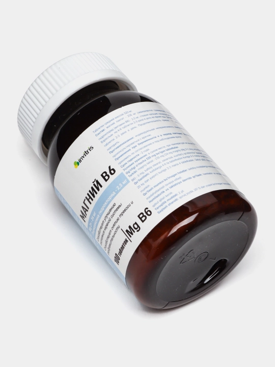 Magniy B6 24mg 100 dona, Antistress, energiya