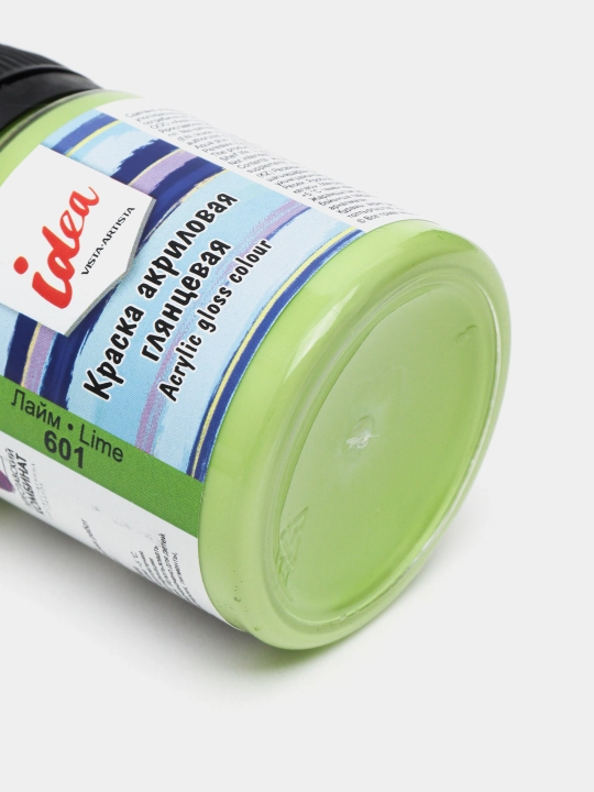 Akril dekorativ porloq bo'yoq IGA-50, 50 ml, 601 Lime IGA-50lime q0000017917