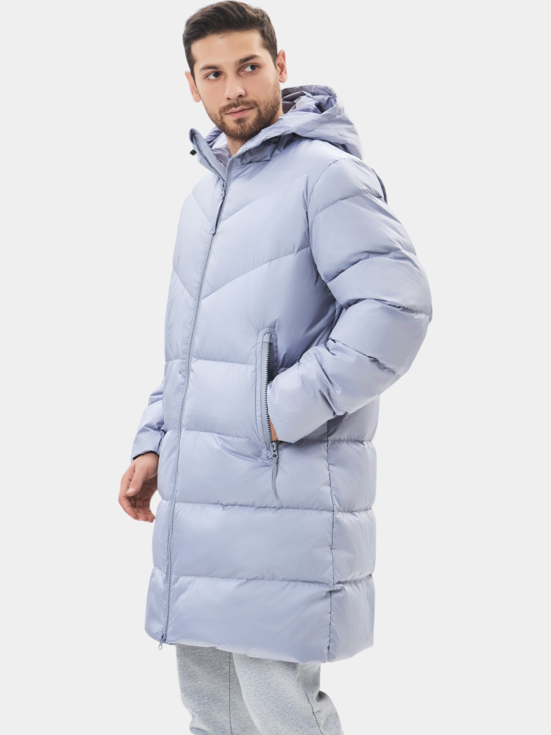 TERRA PRO мужская куртка, пуховик с капюшоном из натурального пуха AW23CA1N-12-19695