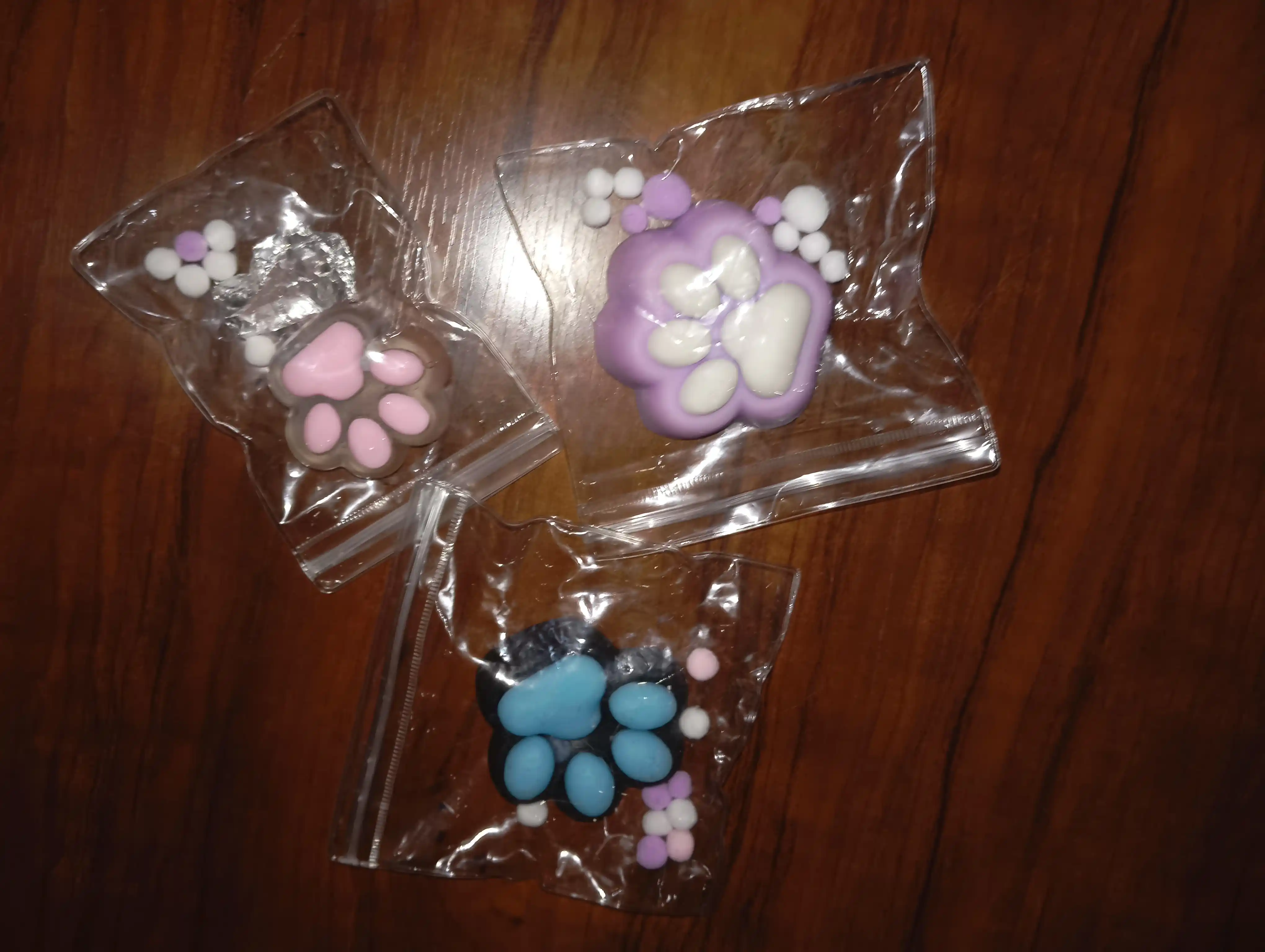 Игрушки сквиш, антистресс кошачья лапка, 5 см