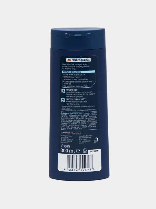 Erkaklar uchun shampun BALEA MEN Fresh, 300 ml, Germaniya