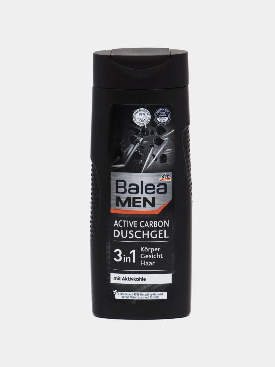 Гель для душа мужской BALEA MEN Active Carbon, 300 мл - 