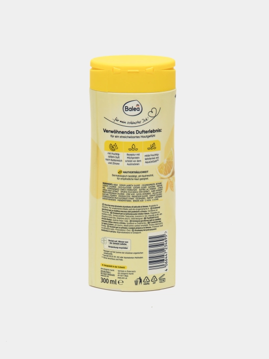 Крем-гель для душа BALEA Buttermilk & Lemon, 300 мл