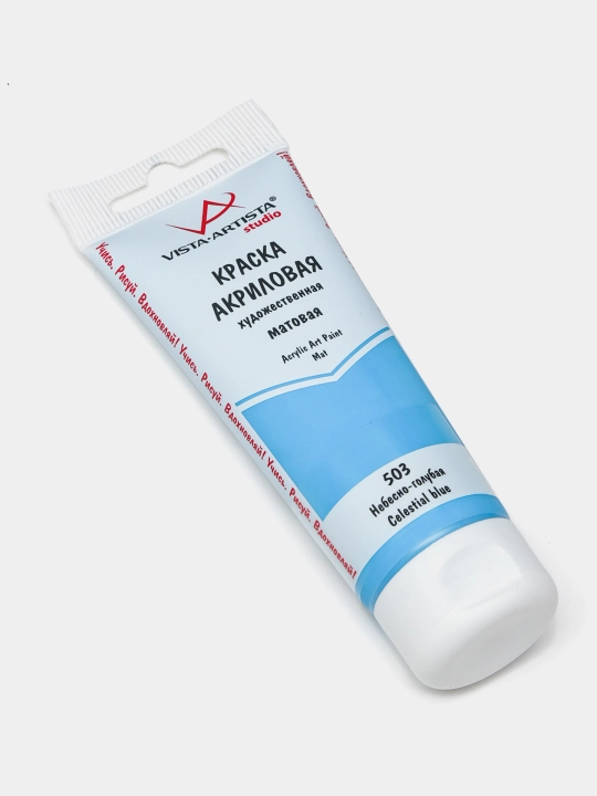 Akril bo'yoq, matli, 75 ml, 503 Osmon ko'k VAAM -75 q0000040215