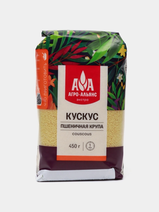 Крупа Кускус Агро-Альянс, экстра, 450 г - 