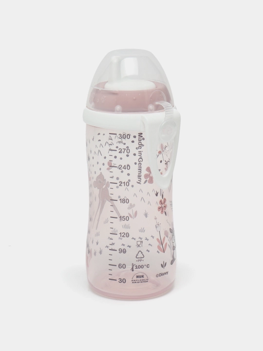 Suv idish Nuk Kiddy Bambi, ichish joyi plastmass, 12 oylikdan, 300 ml